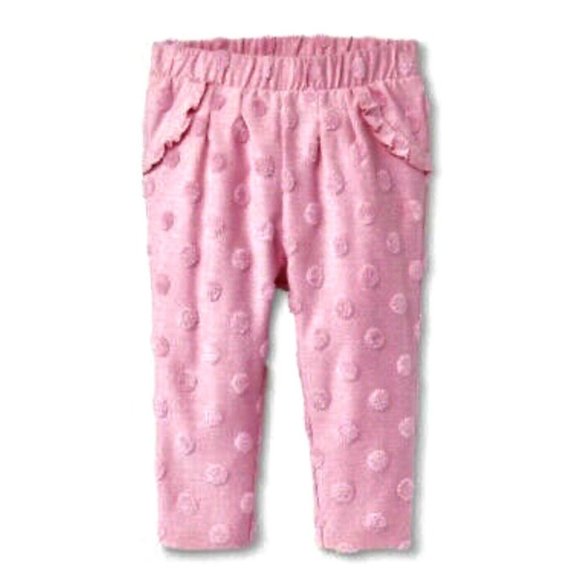 Baby Girl Jogger Sweatpants Size Newborn Pink Dot French Terry Cat & Jacket NEW - Picture 1 of 9